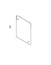 #1 FRONT WINDSHIELD - CTHM25.1