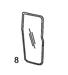 #8 RIGHT SIDE DOOR GLASS - CTHM82.8