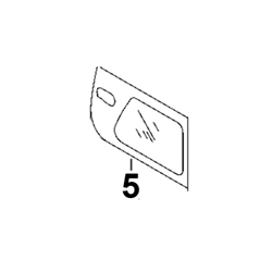 # 5. Lower Door Glass - ZX or Zaxis Dash 1 / Dash 2 Zero Tail Swing (RTS) Series - HTHM3.5